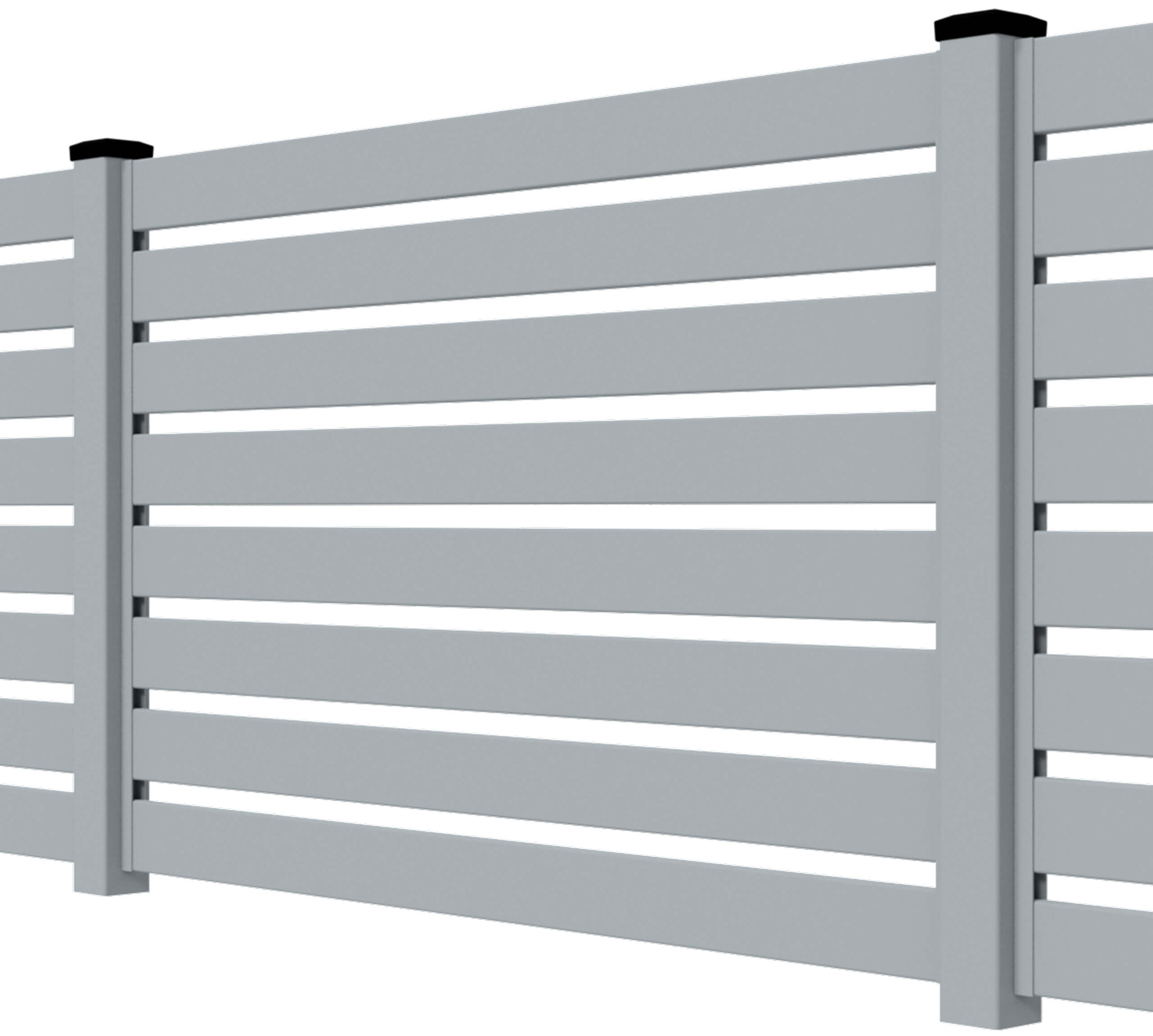 Przęsła ogrodzeniowe typ WALL 100 - wysokość 100cm - szerokość 150cm - profil 10cm - Szary Ikona - OtoSiatka.pl