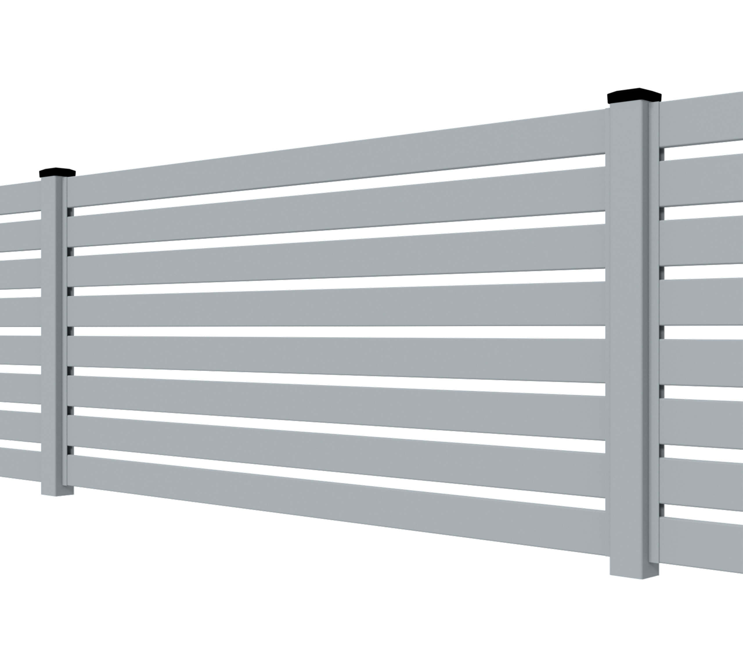 Przęsła ogrodzeniowe typ WALL 100 - wysokość 100cm - szerokość 200cm - profil 10cm - Szary Ikona - OtoSiatka.pl