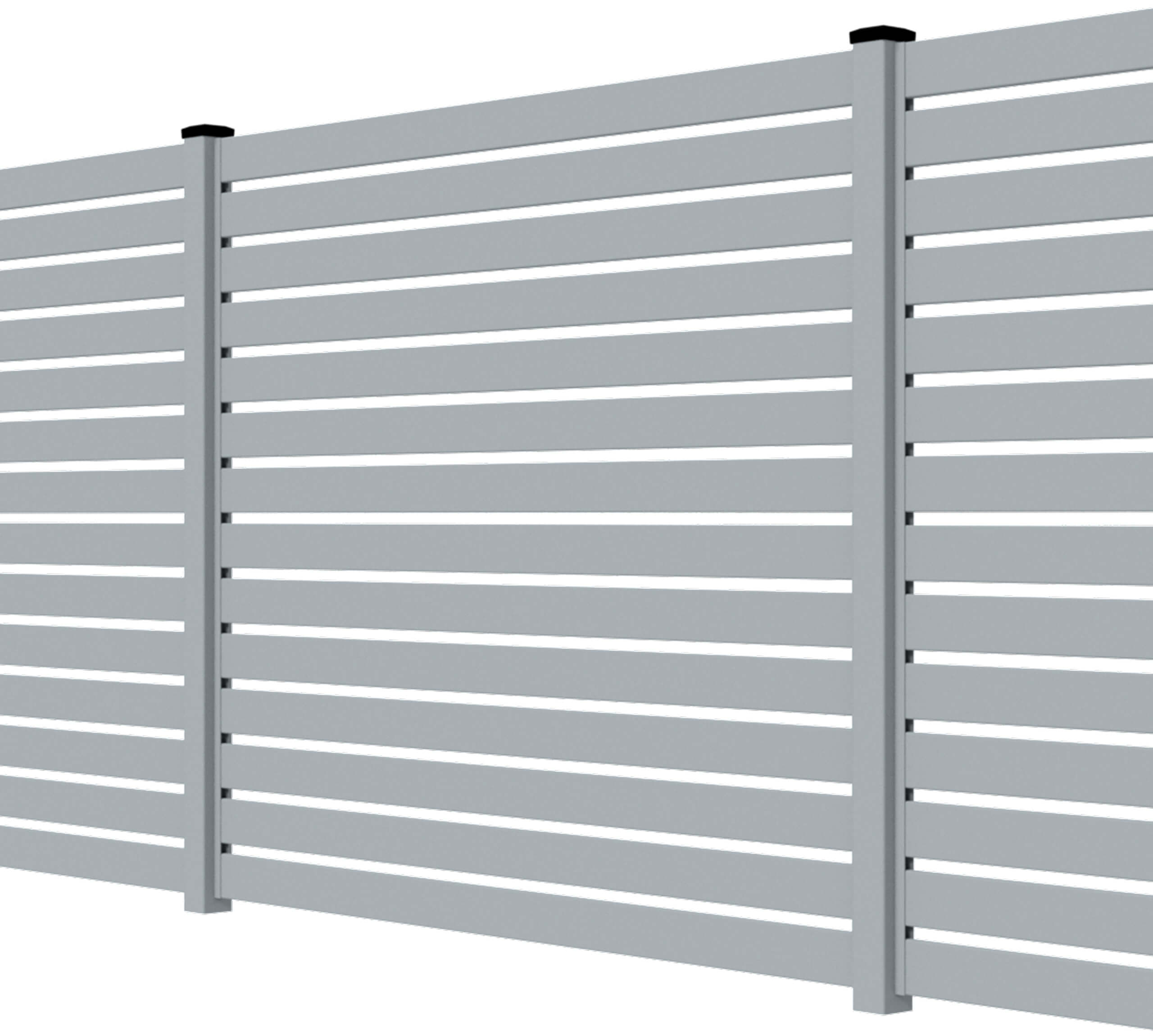 Przęsła ogrodzeniowe typ WALL 100 - wysokość 170cm - szerokość 200cm - profil 10cm - Szary Ikona - OtoSiatka.pl